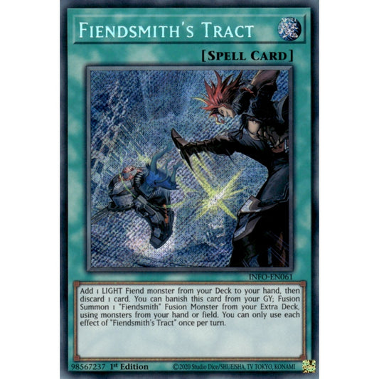 Fiendsmith's Tract INFO-EN061 Secret Secret Rare Yu-Gi-Oh The Infinite Forbidden in Art