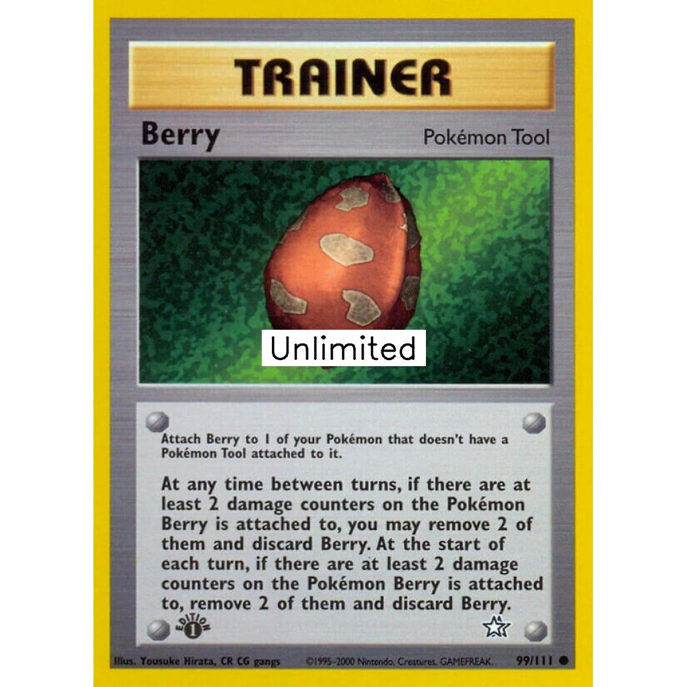 Berry Common 99/111 Pokemon Card Game Neo Genesis