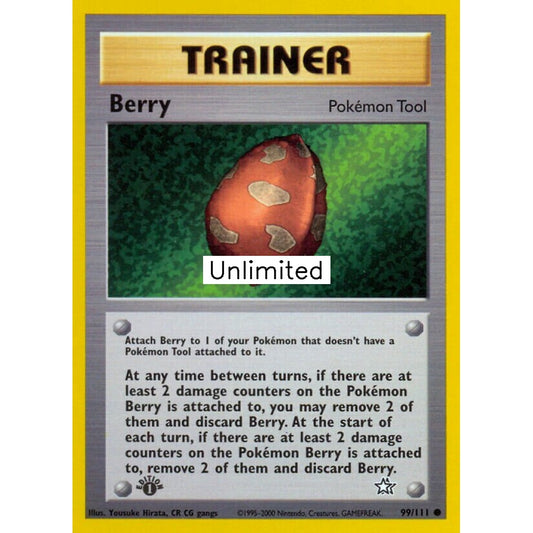 Berry Common 99/111 Pokemon Card Game Neo Genesis
