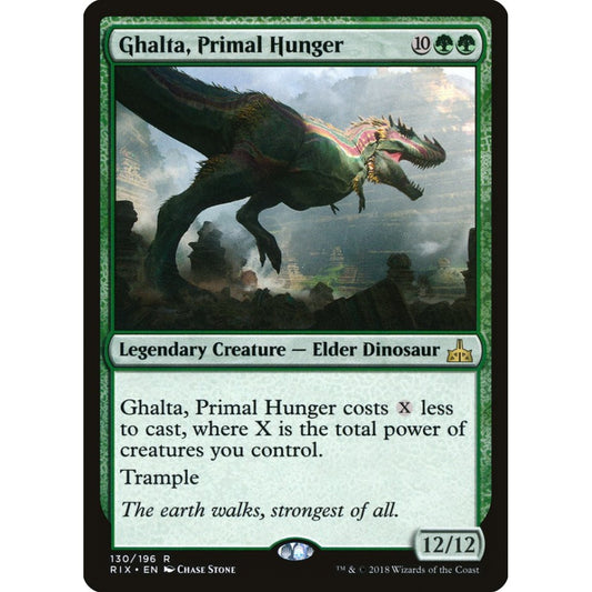 Ghalta, Primal Hunger rare 130 Magic the Gathering Rivals of Ixalan