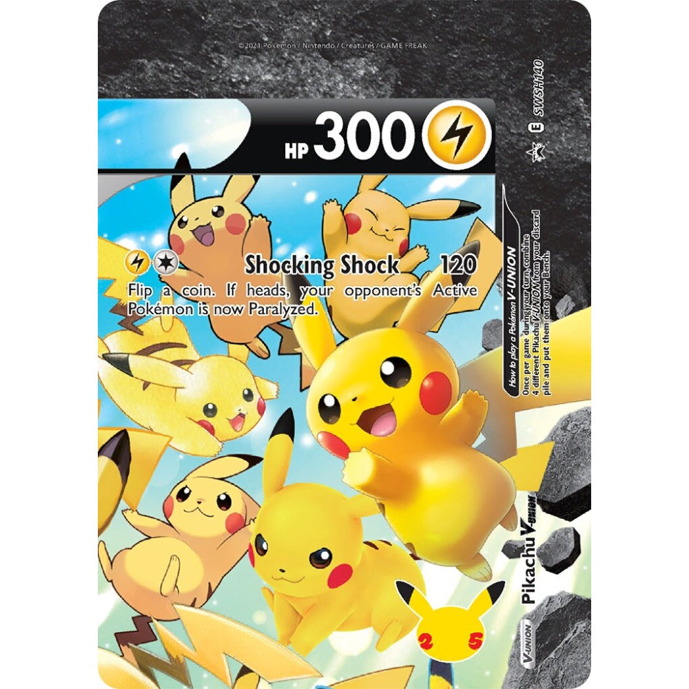 Pikachu V-UNION Promo SWSH140 Pokemon Card Game Sword & Shield Promos