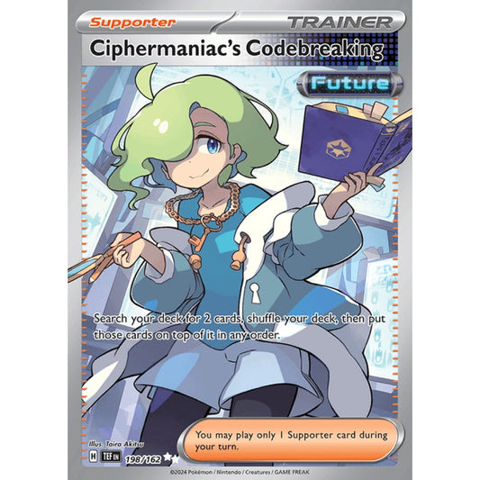 Ciphermaniac's Codebreaking Full Art 198/162 Pokemon Card Game Temporal Forces