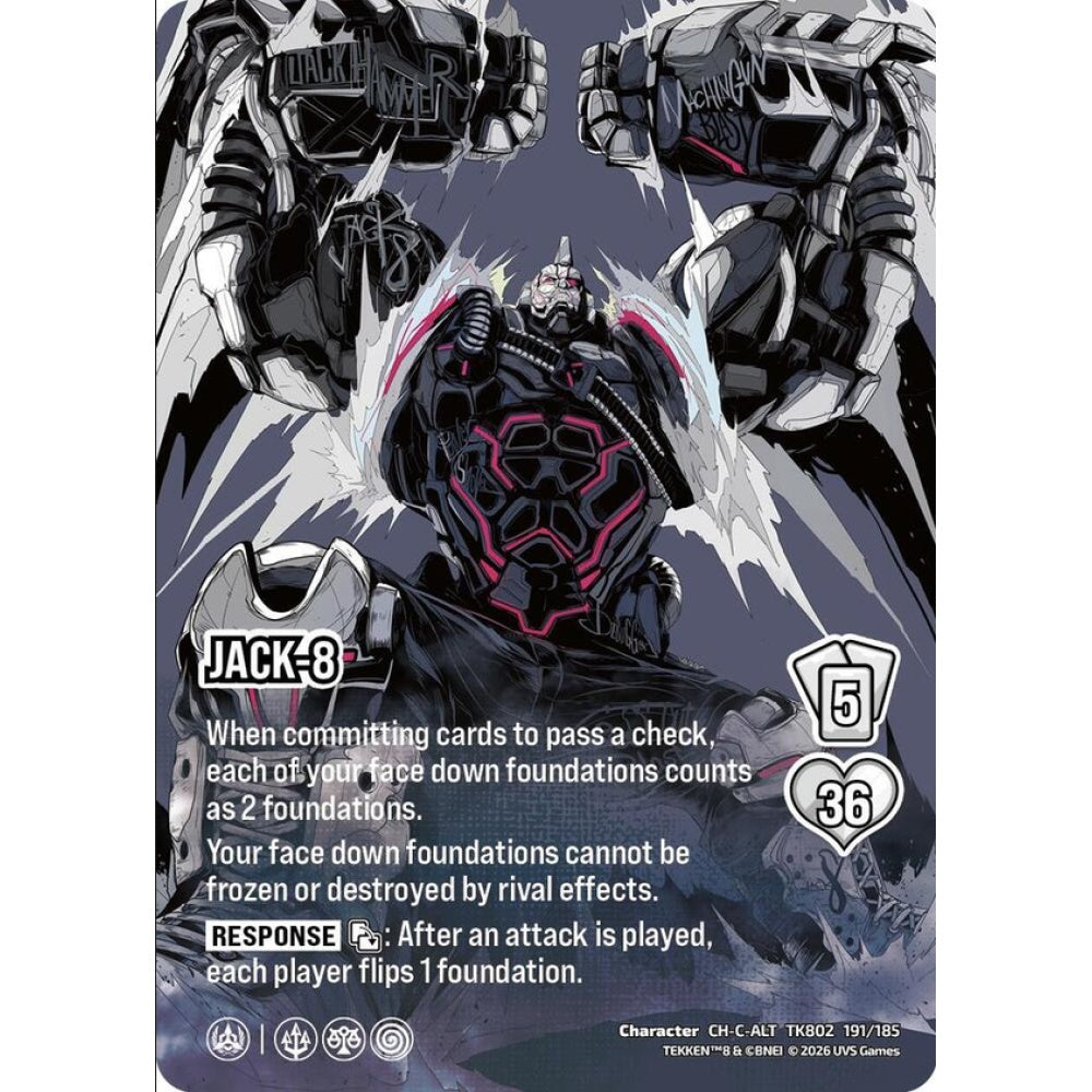 Jack-8 191/185 TK802 Universus Tekken 8 Character CH-ALT