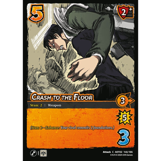 Crash to the Floor, 148/186, AOT02, Universus, Attack on Titan: Origins of Power, Attack, C