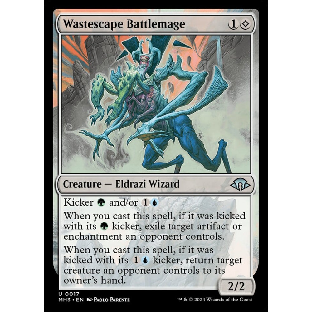 Wastescape Battlemage, 17, uncommon, Magic: The Gathering, Modern Horizons 3
