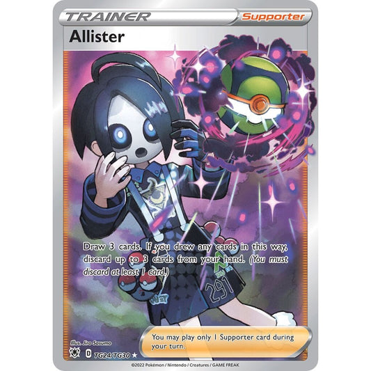 Allister Rare Ultra TG24/TG30 Pokemon Card Game Astral Radiance