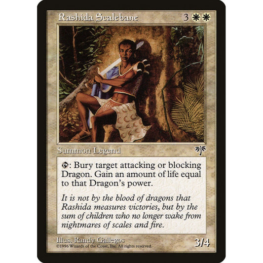 Rashida Scalebane rare 35 Magic the Gathering Mirage