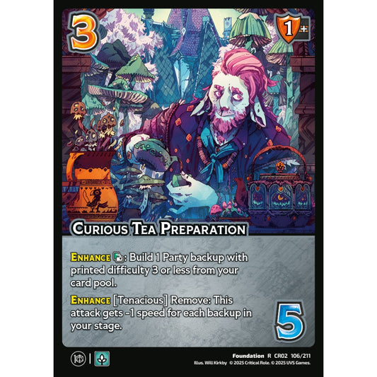 Curious Tea Preparation, 106/211, CR02, Universus, Critical Role: Heroes Of Exandria, Foundation, R