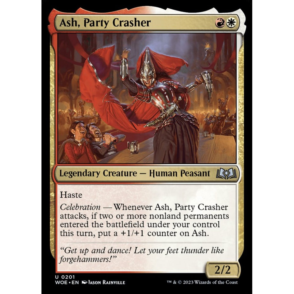 Ash, Party Crasher, uncommon, 201, Magic the Gathering, Wilds of Eldraine