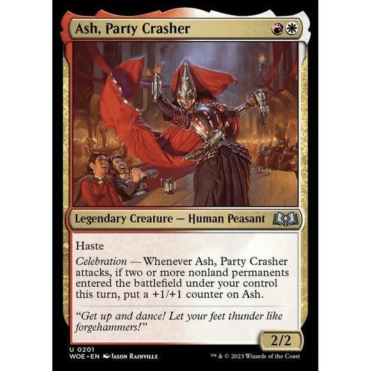 Ash, Party Crasher, uncommon, 201, Magic the Gathering, Wilds of Eldraine