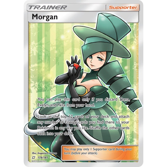 Morgan Rare Ultra 178/181 Pokemon Card Game Team Up