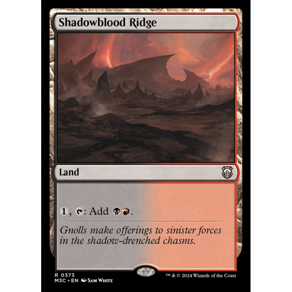 Shadowblood Ridge, 373, rare, Magic: The Gathering, Modern Horizons 3