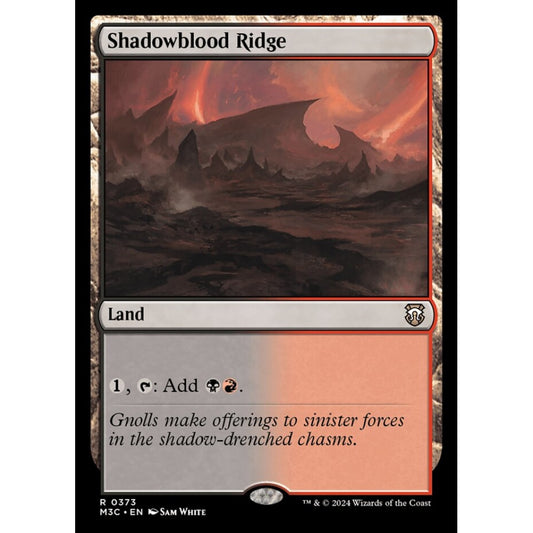 Shadowblood Ridge, 373, rare, Magic: The Gathering, Modern Horizons 3