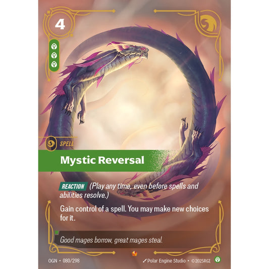 Mystic Reversal OGN-080/298 Riftbound Card Game Origins Epic