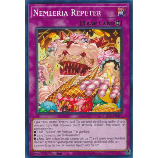 Nemleria Repeter AGOV-EN077 Common Common Yu-Gi-Oh Age of Overlord in Art