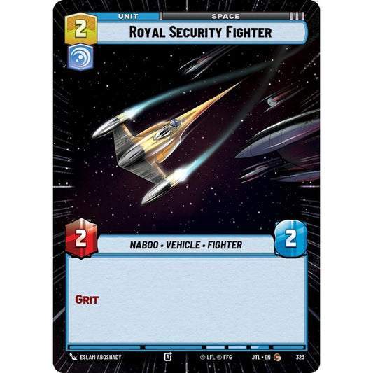 Royal Security Fighter, C, JTL 323) Hyperspace, Star Wars Unlimited