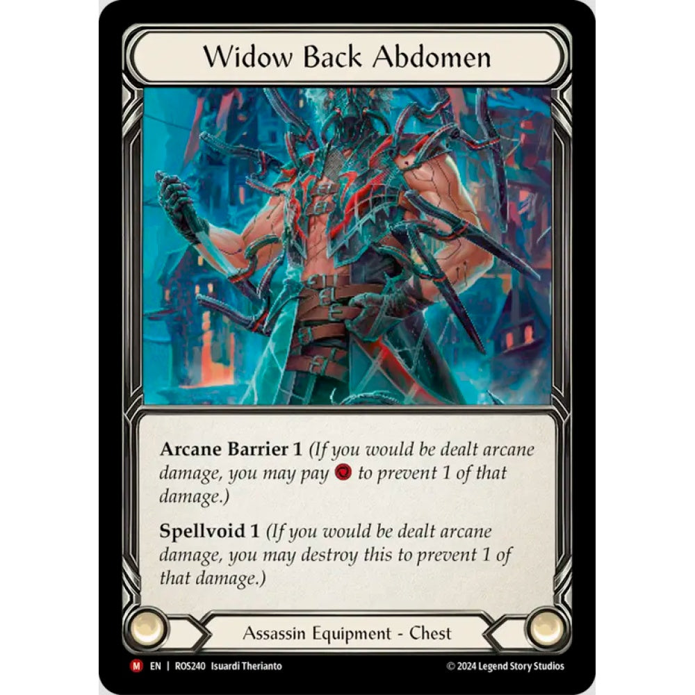 Widow Back Abdomen, ROS240, Majestic, Flesh and Blood, Rosetta