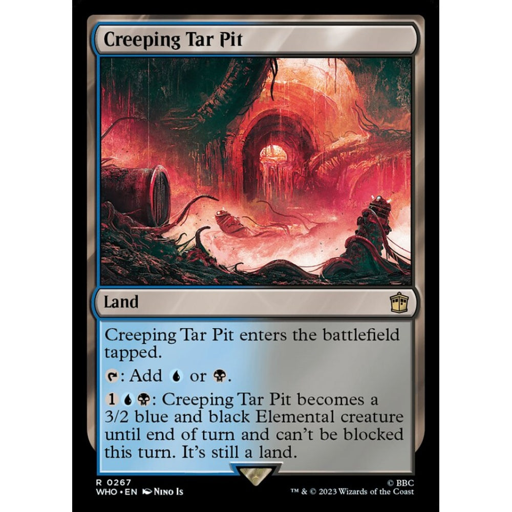 Creeping Tar Pit rare 267 Magic the Gathering Doctor Who