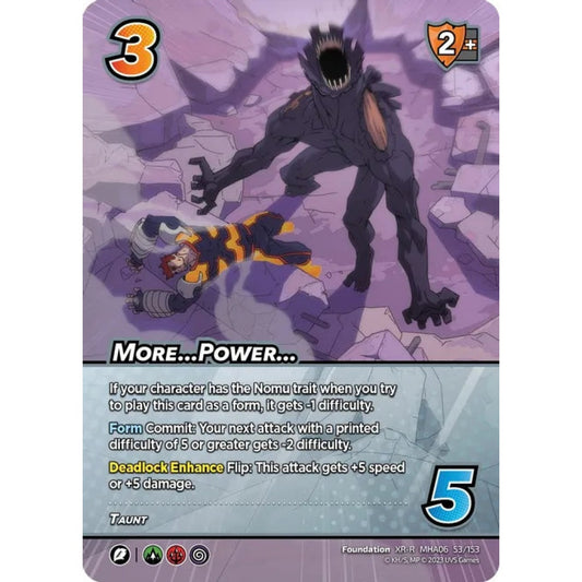 More...Power..., 53/153, XR-R, UniVersus, MHA06 Jet Burn