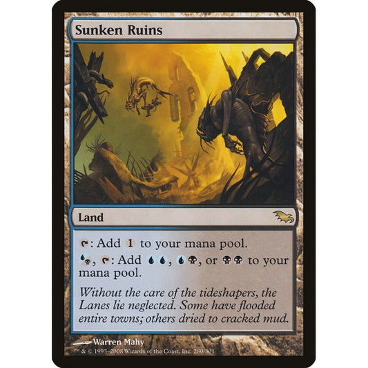 Sunken Ruins rare 280 Magic the Gathering Shadowmoor