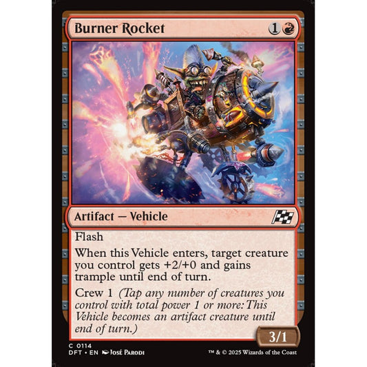 Burner Rocket, 114, common, Magic: The Gathering, Aetherdrift