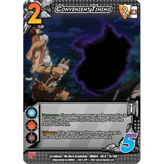 Convenient Timing, 025/108, XR-C, UniVersus, MHA04 League of Villains
