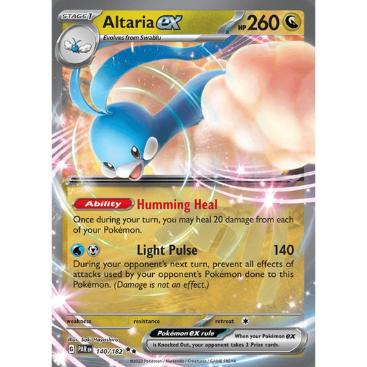 Altaria ex Double Rare 140/182 Pokemon Card Game Paradox Rift