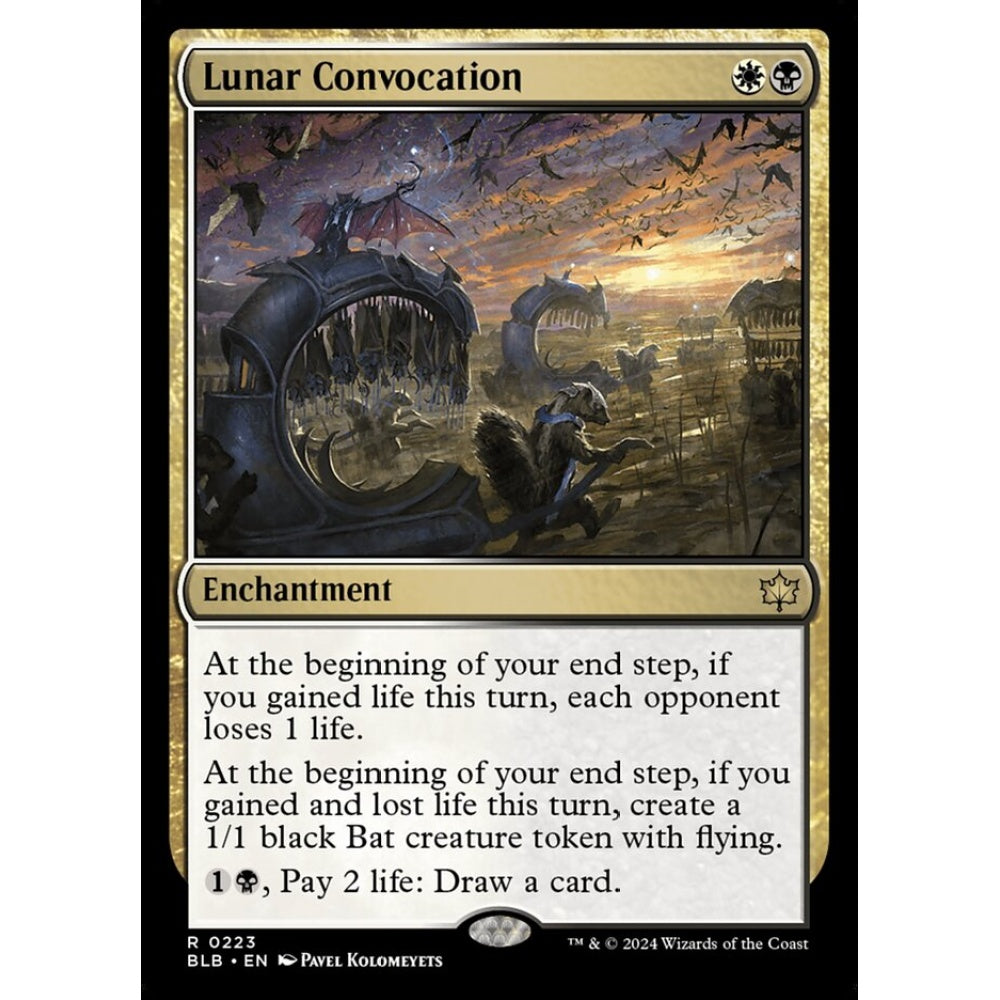 Lunar Convocation, 223, rare, Magic: The Gathering, Bloomburrow