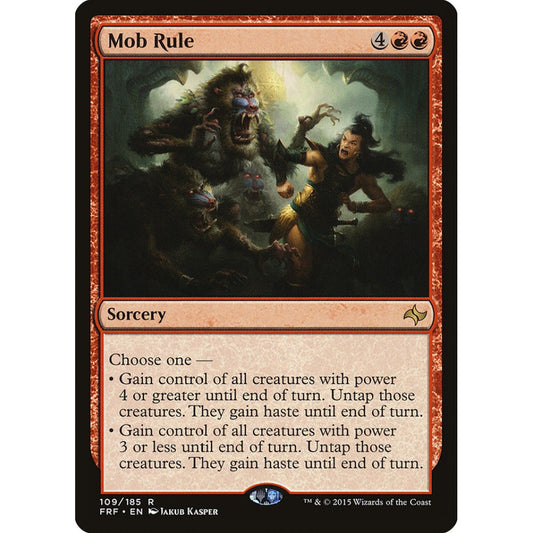 Mob Rule rare 109 Magic the Gathering Fate Reforged