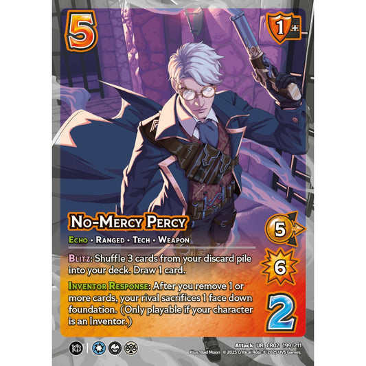No-Mercy Percy, 199/211, CR02, Universus, Critical Role: Heroes Of Exandria, Attack, UR