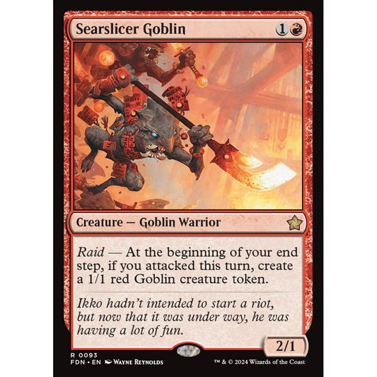 Searslicer Goblin, 93, rare, Magic: The Gathering, Foundations
