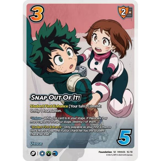 Snap Out Of It!, 16/18, MHA06, Universus, MHA06 Jet Burn, nan