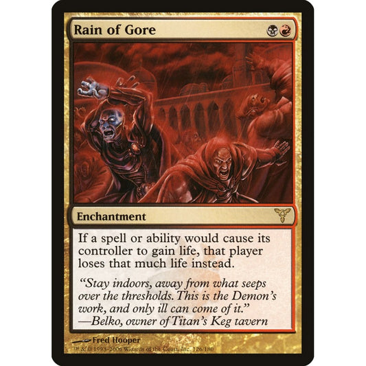 Rain of Gore rare 126 Magic the Gathering Dissension