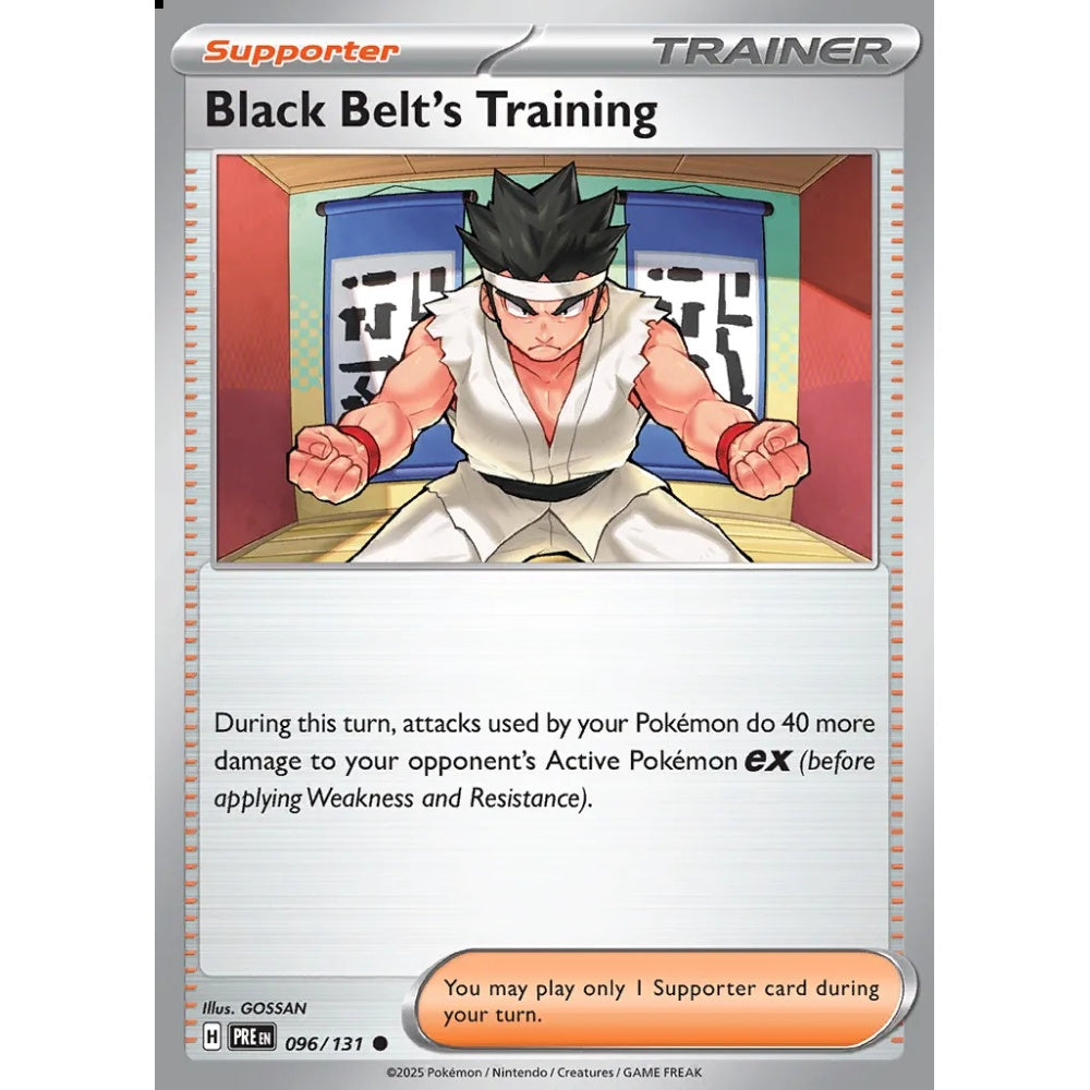 Black Belt's Training Common 096/131 Pokemon Card Game Prismatic Evolutions