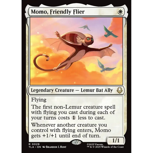Momo, Friendly Flier rare 29 Magic the Gathering Avatar: The Last Airbender