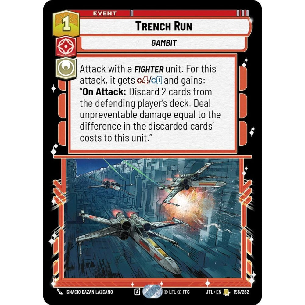 Trench Run, R, JTL 156), Star Wars Unlimited