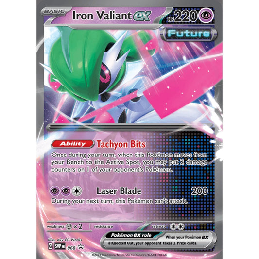 Iron Valiant ex Black Star Promo 68 Pokemon Card Game Scarlet & Violet Promos