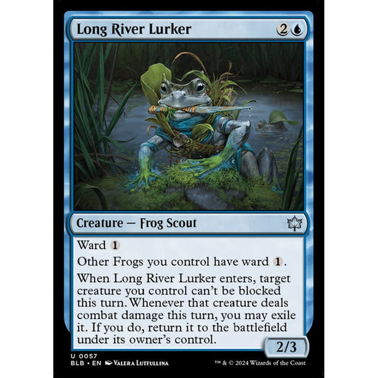 Long River Lurker, 57, uncommon, Magic: The Gathering, Bloomburrow