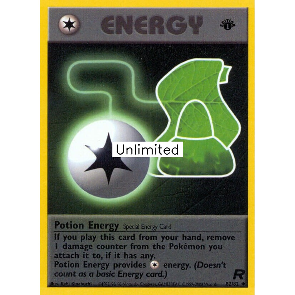 Potion Energy Uncommon 82/82 Pokemon Card Game Team Rocket
