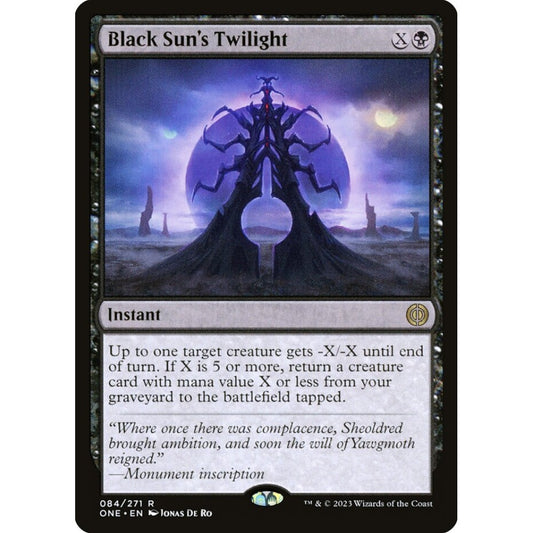 Black Sun's Twilight, rare, 84, Magic the Gathering, Phyrexia: All Will Be One