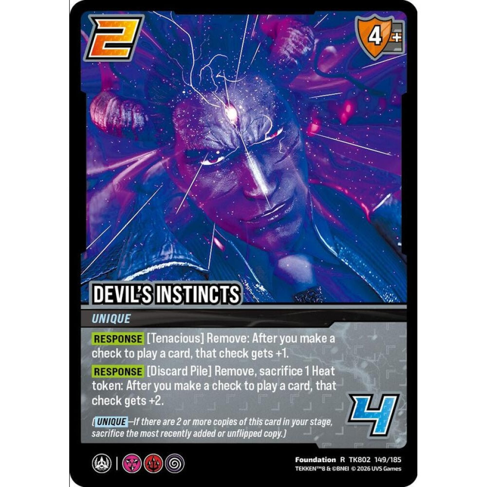 Devil's Instincts 149/185 TK802 Universus Tekken 8 Foundation R