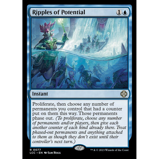 Ripples of Potential rare 77 Magic the Gathering The Lost Caverns of Ixalan Commander