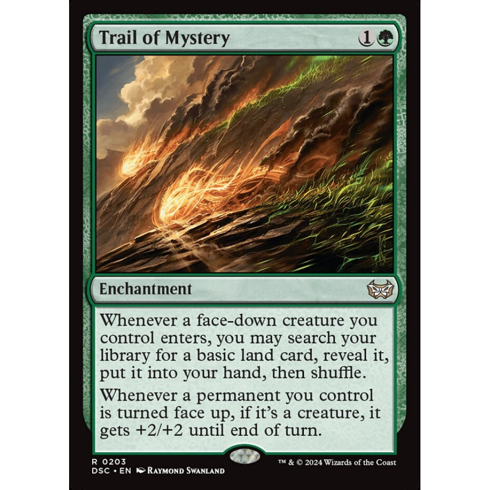 Trail of Mystery, 203, rare, Magic: The Gathering, Duskmourn: House of Horror