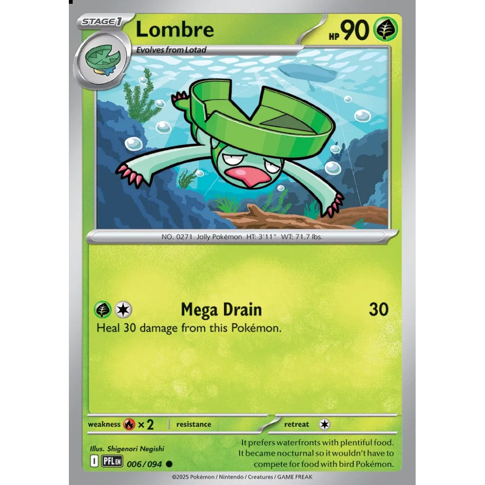 Lombre Common 006/094 Pokemon Card Game Phantasmal Flames
