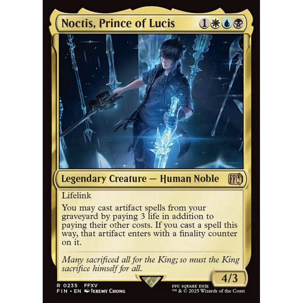 Noctis, Prince of Lucis rare 235 Magic the Gathering Final Fantasy