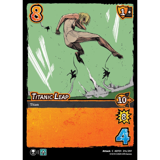 Titanic Leap, 214/297, C, UniVersus, Attack on Titan: Battle for Humanity