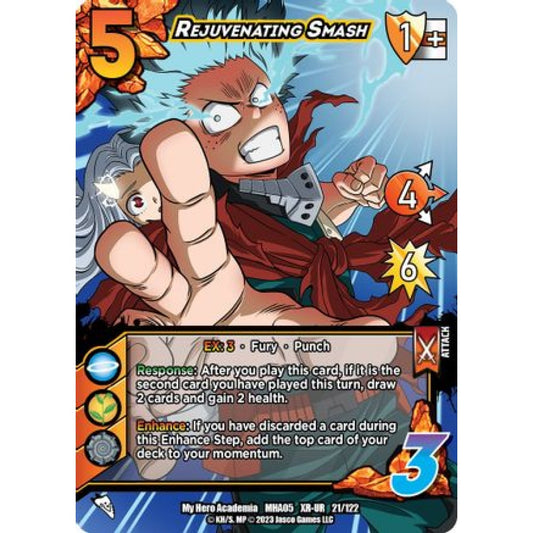 Rejuvenating Smash, 21/122, XR-UR, UniVersus, MHA05 Undaunted Raid