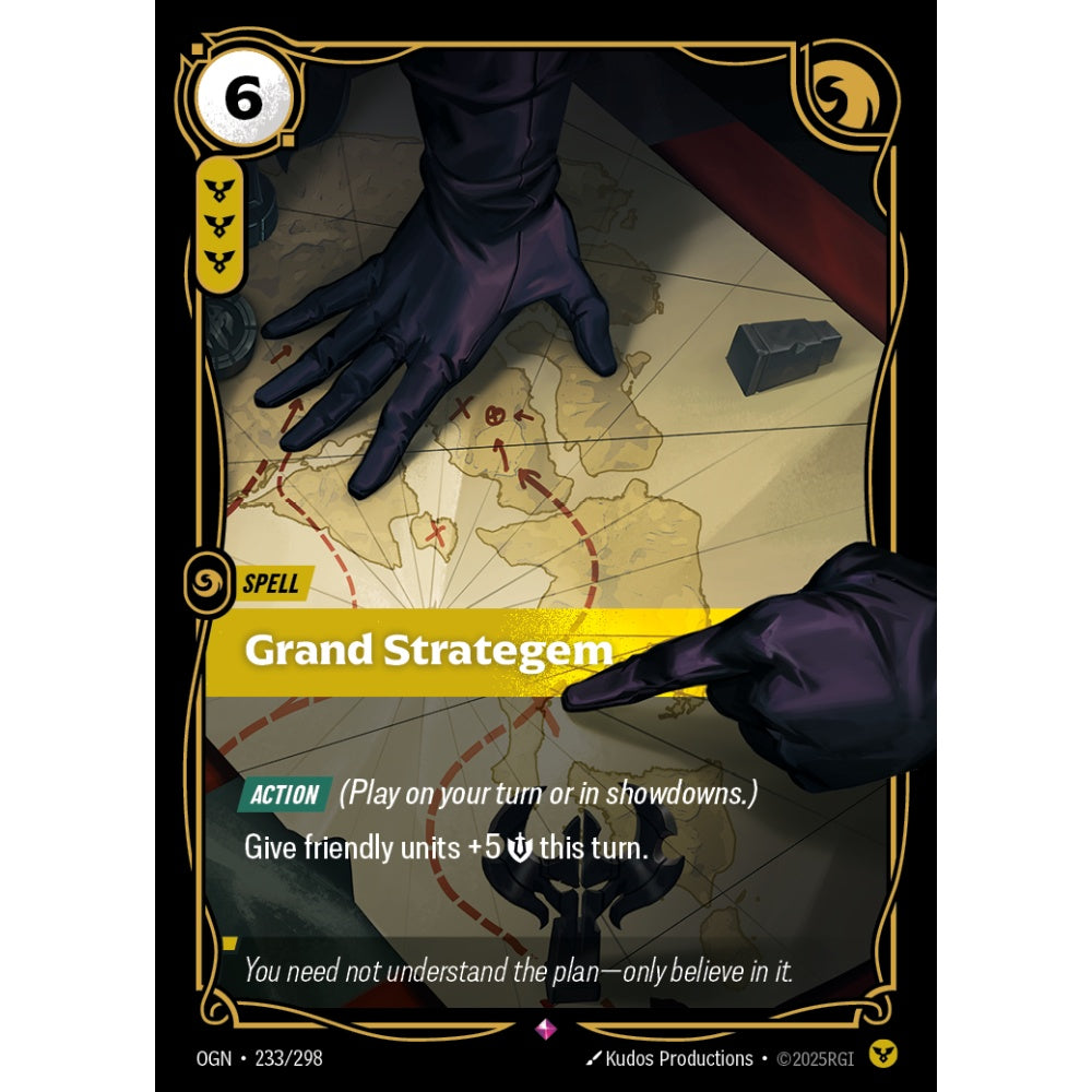 Grand Strategem OGN-233/298 Riftbound Card Game Origins Rare