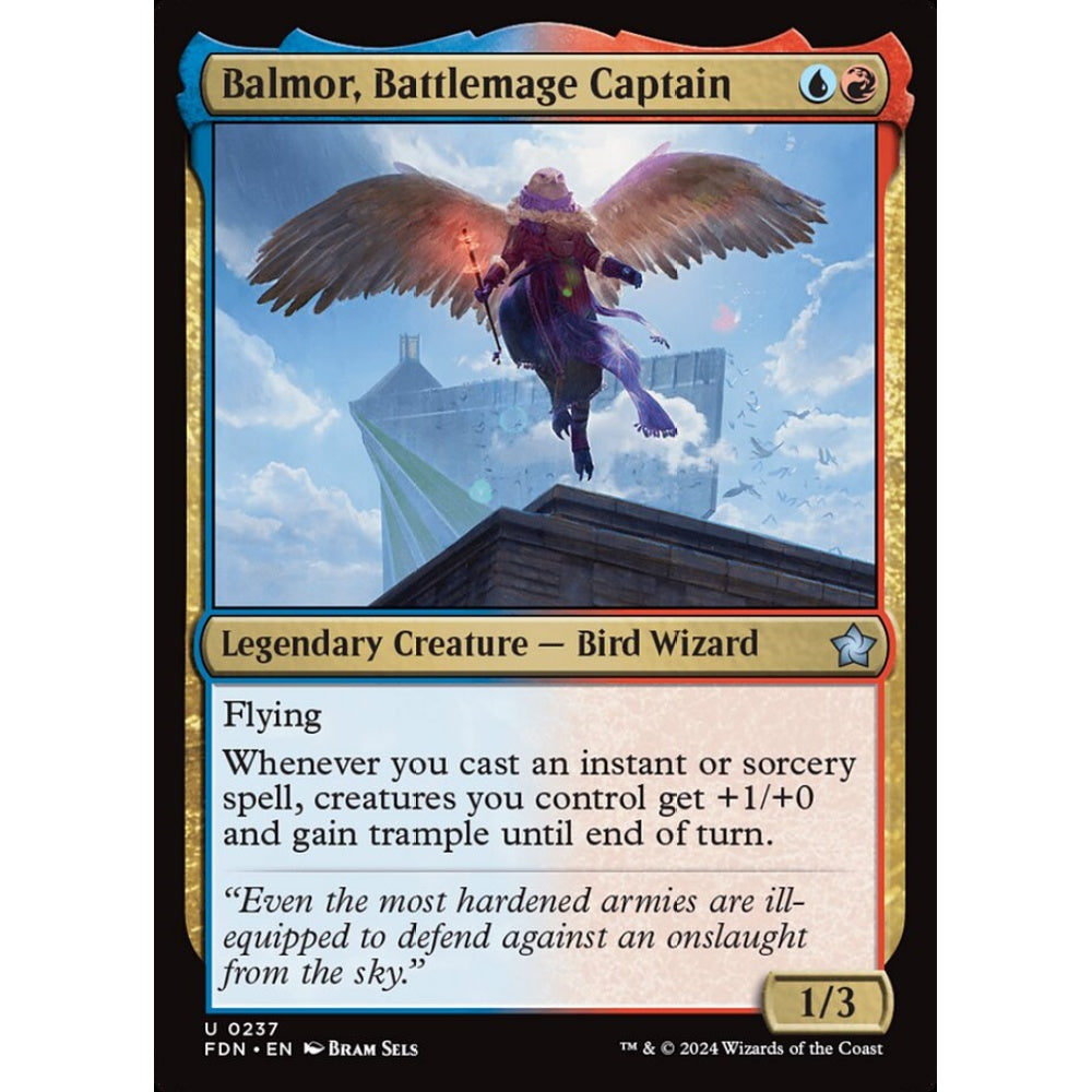 Balmor, Battlemage Captain, 237, uncommon, Magic: The Gathering, Foundations