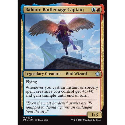 Balmor, Battlemage Captain, 237, uncommon, Magic: The Gathering, Foundations